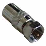 Com Coax Socket/f-plug - Coax Socket - F-plug Adaptor Metal