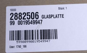 Glass Panel - 00671886 Glass Plate [Bosch Siemens]