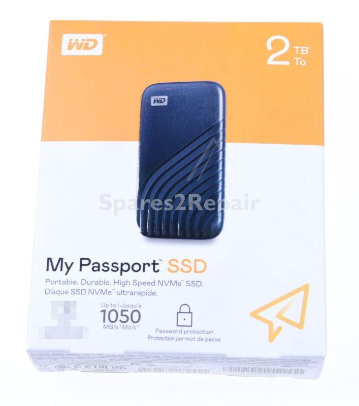 Western Digital External Ssd Hard Drive - Wdbagf0020bbl-wesn Wd My Passport Ssd 2tb Midnight Blue Cross Compatible Usb 3 2 Gen-2 And Usb-c 1050mb-s Read 1000mb-s Write Pc & Mac