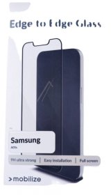 Mobilize Display Protective Film - 57559 Mobilize Glass Screen Protector - Black Frame - Samsung Galaxy A05s