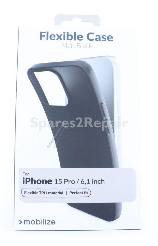 Mobilize Leather Bag Gsm - 28905 Mobilize Rubber Gelly Case Apple Iphone 15 Pro Matte Black