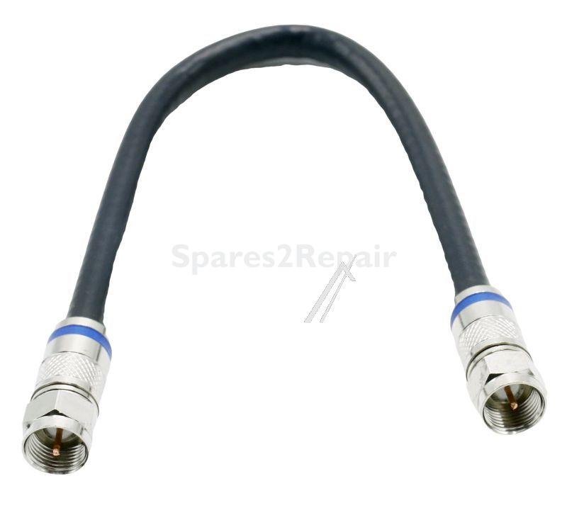 Fuba Koaxconnector - Ovz 925 F-compression Plug-plug Lead 120db, 0,25m, Black