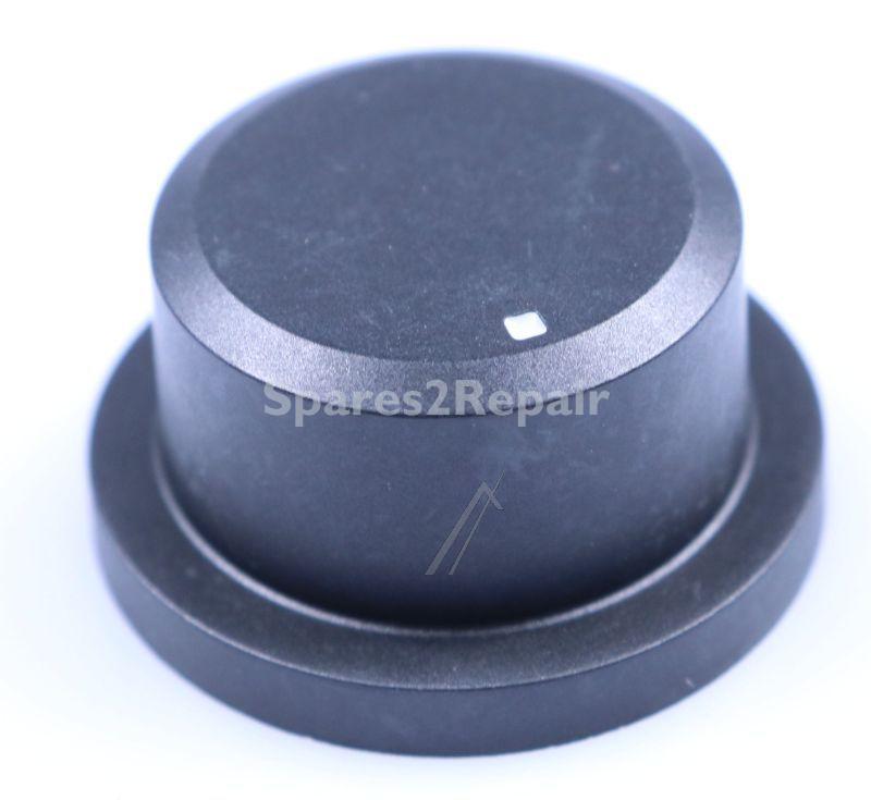 Button - C00648079 488000648079 Hob Knob Black Mercury [Whirlpool Indesit]
