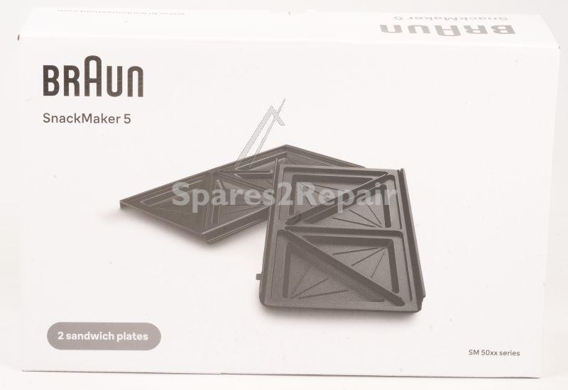 Grill Base - As00006838 Set Sandwich Plates Snackmaker 5 [Delonghi]