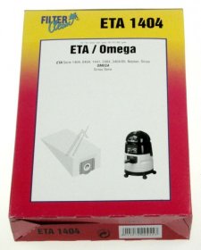 Filterclean Vacuum Cleaner Bags - Eta144 000260-k Dust Bags X3