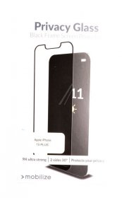 Mobilize Display Protective Film - 57090 Mobilize Privacy Glass Display Protection Film Black Frame For Apple Iphone 15 Plus