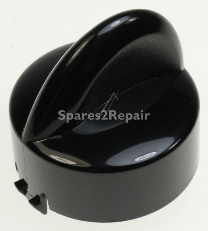 Button - 1247801200 Knob Cover Black [Electrolux Aeg]