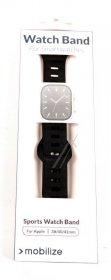 Mobilize Wristbands For Smartwatch - 81637 Sport Silicone Wristband - For Apple Watch 38-40-41mm - Black
