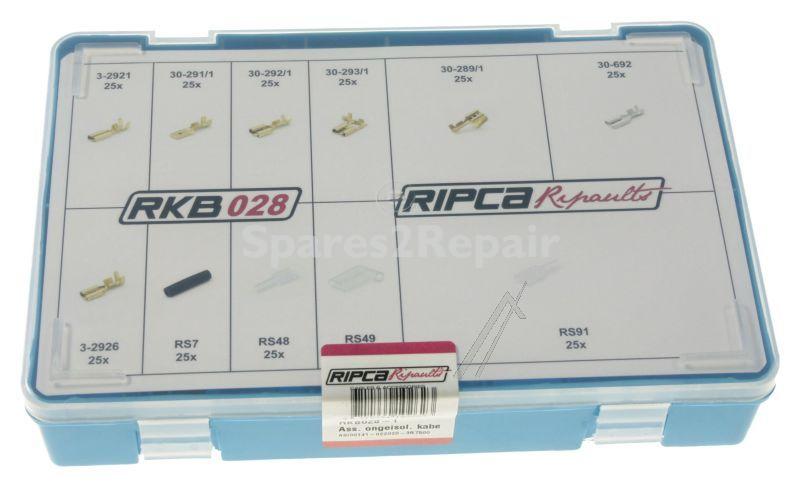 Flat Pin Bushing - Flat Pin Assortment + Insulated Sleeves 250 Pcs