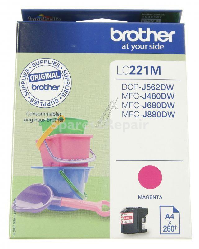 Brother Cartridge - Lc221m Ink Cartridge Magenta 0 26k