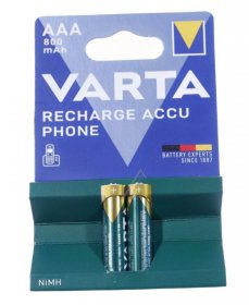 Varta Microcell-battery 1.2v - T398 58398101402 1 24v-800mah Nimh Rechargeable Aaa Pack Of 2 Varta
