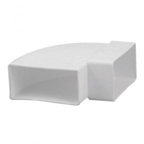 Nedco Bent Flat Pipe - 6050 Angle 110x54mm Horizontal 90°