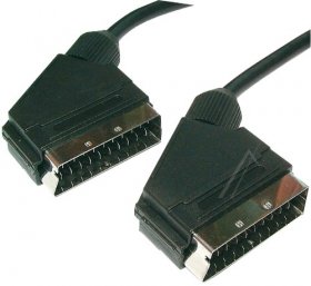 Compatible Scart Plug-scart Plug - Scart Lead - 21p | 2 0m | Plug > Plug | High Quality