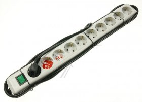 BRENNENSTUHL 10 Way Socket Outlet Switch ECO-LINE STECKDOSENLEISTE MIT SCHALTER 10-FACH LICHTGRAU 3M