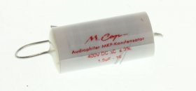 Mundorf Foil Capacitor - 1,5uf-400v Audio Filmcap. Axial 85° 14x28mm