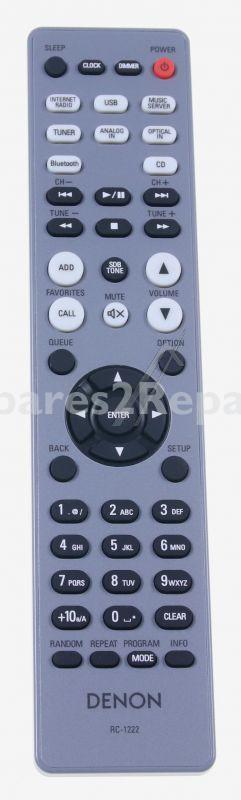 Sound United Ir remote Control - Rc-1222 30701026800ad Remote Control Gray