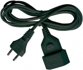 Brennenstuhl Power Supply Cable - 1161800 Extension Cord 5m H03vvh2-f 2x0 75 - Euro Plug