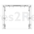 Oven outer Door - 140242367450 Front Glass Black Zanussi 594x [Electrolux Aeg]