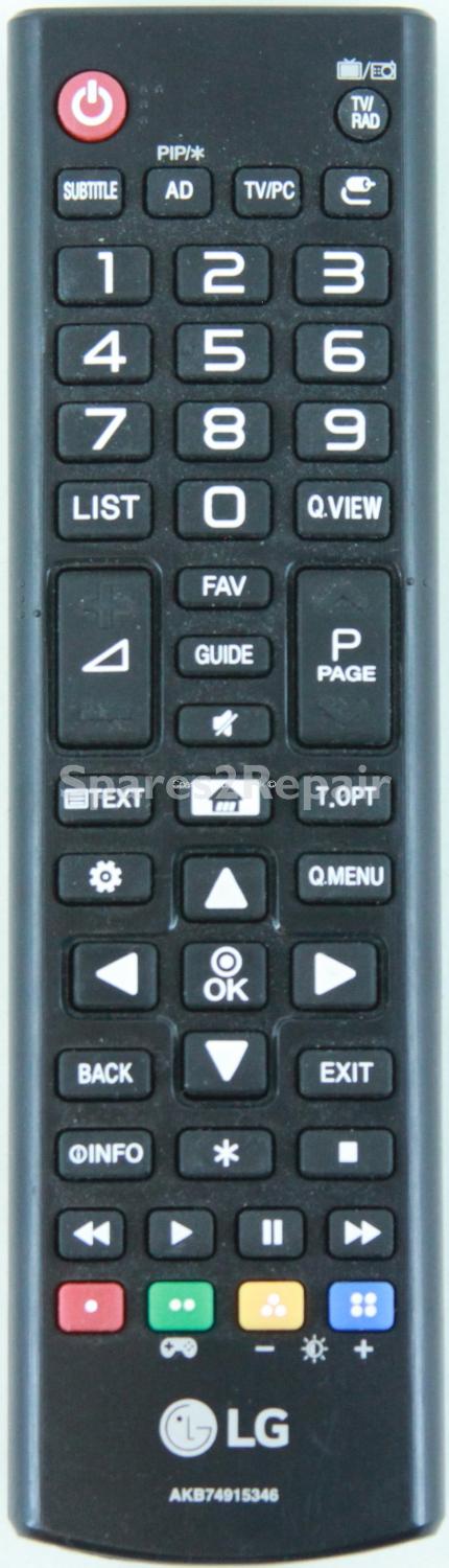 LG AKB74915346 Remote Control (Original) (Genuine) Grade B