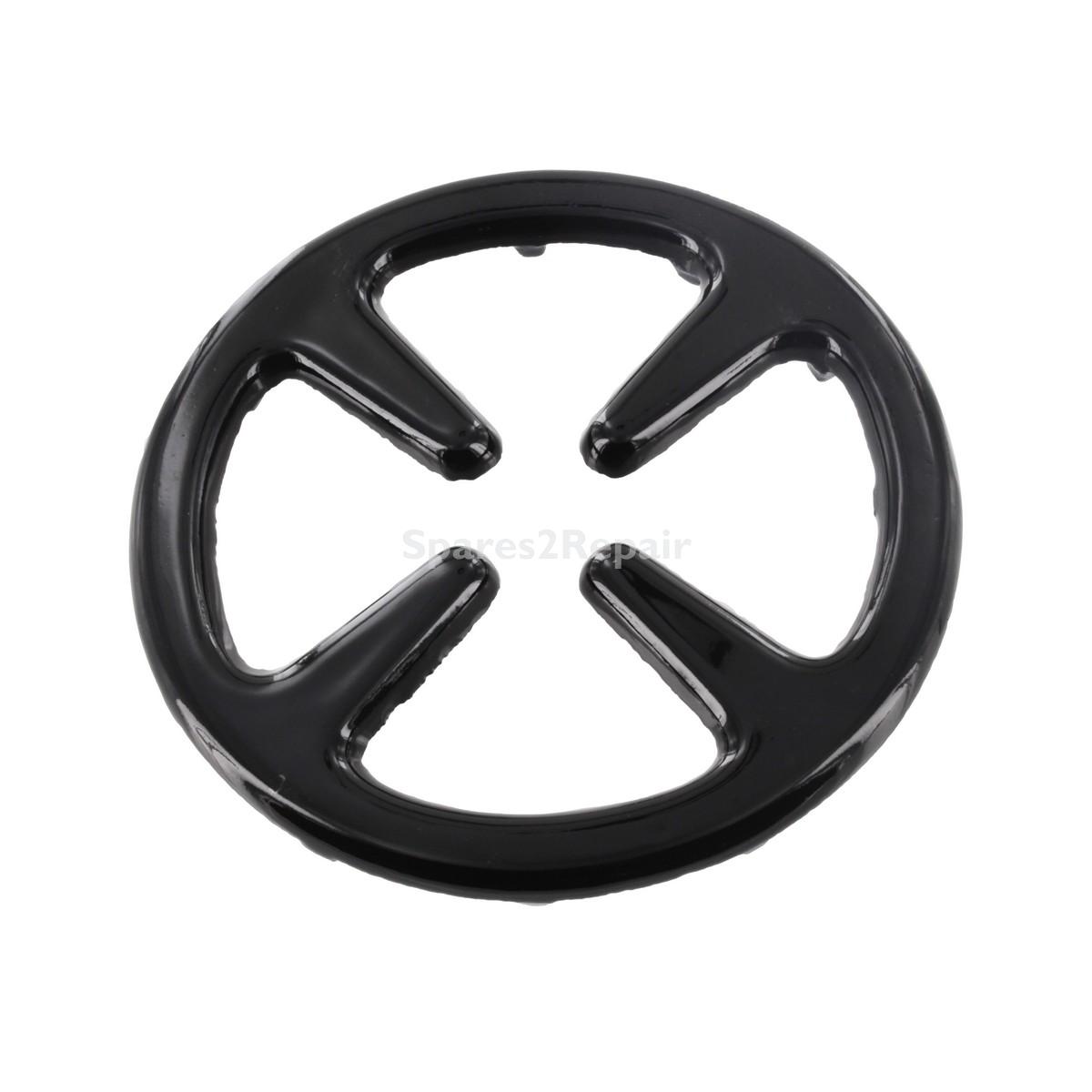 Universal Gas Hob Pan Stand Small Enamelled Steel Reducer Moka Coffee & Saucepan Support Trivet (Ø130mm)