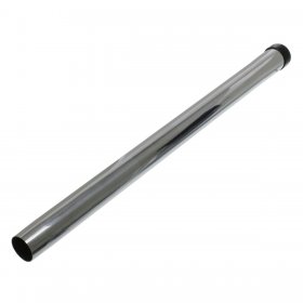 Universal Chromed Stainless Steel Extension Rod Tube with Black Plastic Glide for Smooth Fitting (500mm x 32mm)