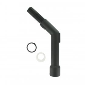 Universal Black Plastic Pistol-Grip with Clickfitting Bent End for Electrolux, Dirt Devil, Nilfisk, Numatic, Vax etc (32mm)