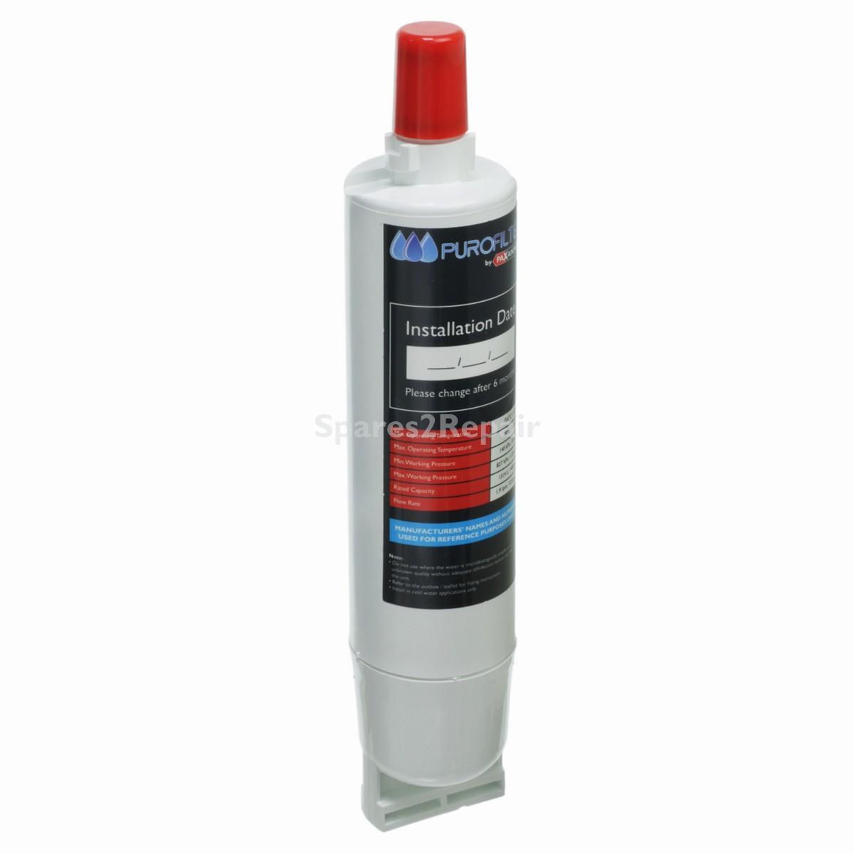 Compatible WF01 Purofilter Water Filter for Whirlpool SBS002, SBS003, SBS004, USC009, USK009 Type