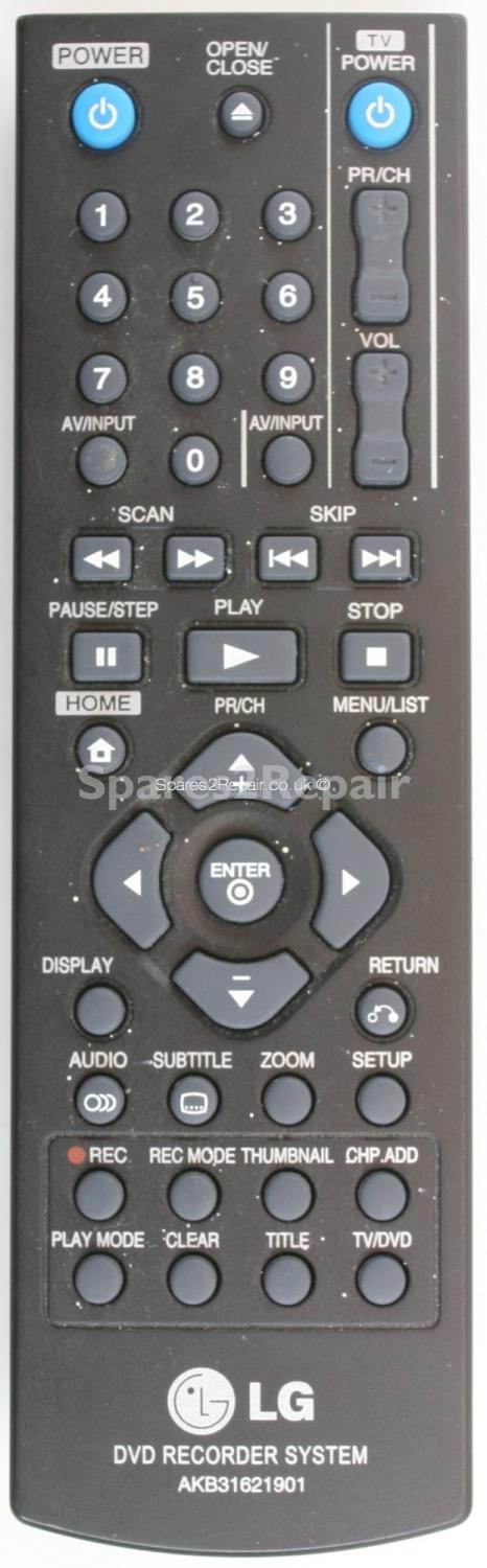LG AKB31621901 Remote Control (Original)